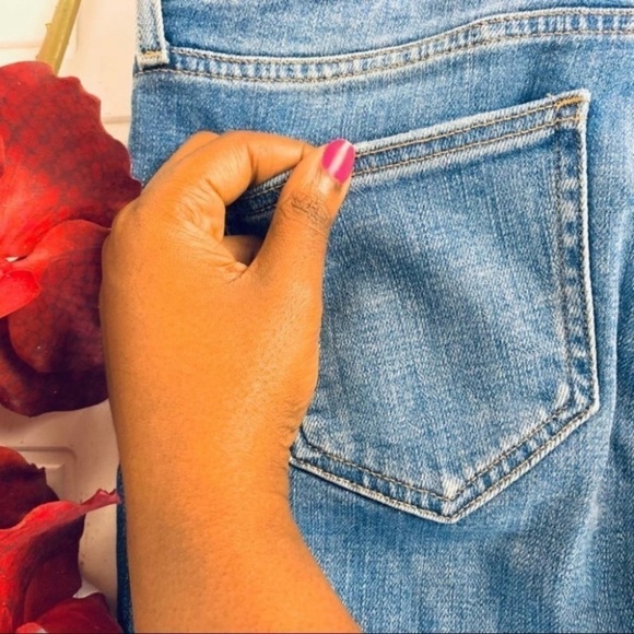 TOPSHOP Moto Lucas ripped distress crop summer jeans women size 26 - Picture 10 of 11